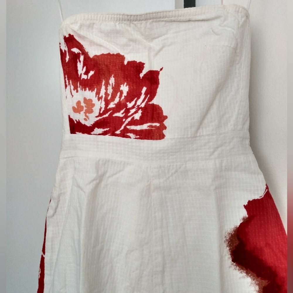 J Crew strapless summer dress Sz 4 - Picture 3 of 14